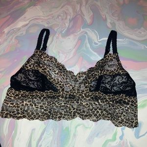 Cheetah print bralette